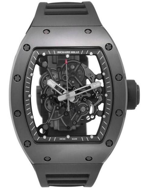 Review Fake Richard Mille RM 055 Bubba Watson All Grey Boutique Edition Titanium watch